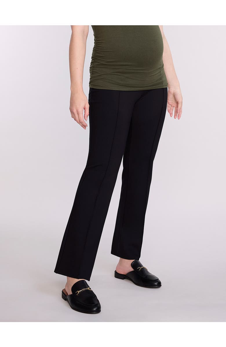 MOTHERHOOD MATERNITY Secret Fit Over the Belly Full Length Ponte Pant, Alternate, color, Black