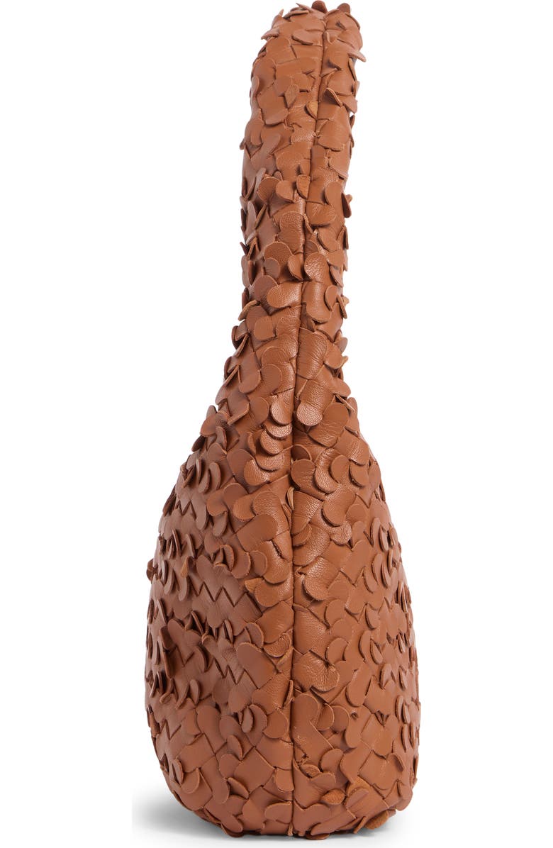 Sam Edelman Bianka Woven Leather Hobo Bag, Alternate, color, Cognac