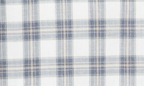 Johnston & Murphy Plaid Heathered Cotton Button-up Shirt In White