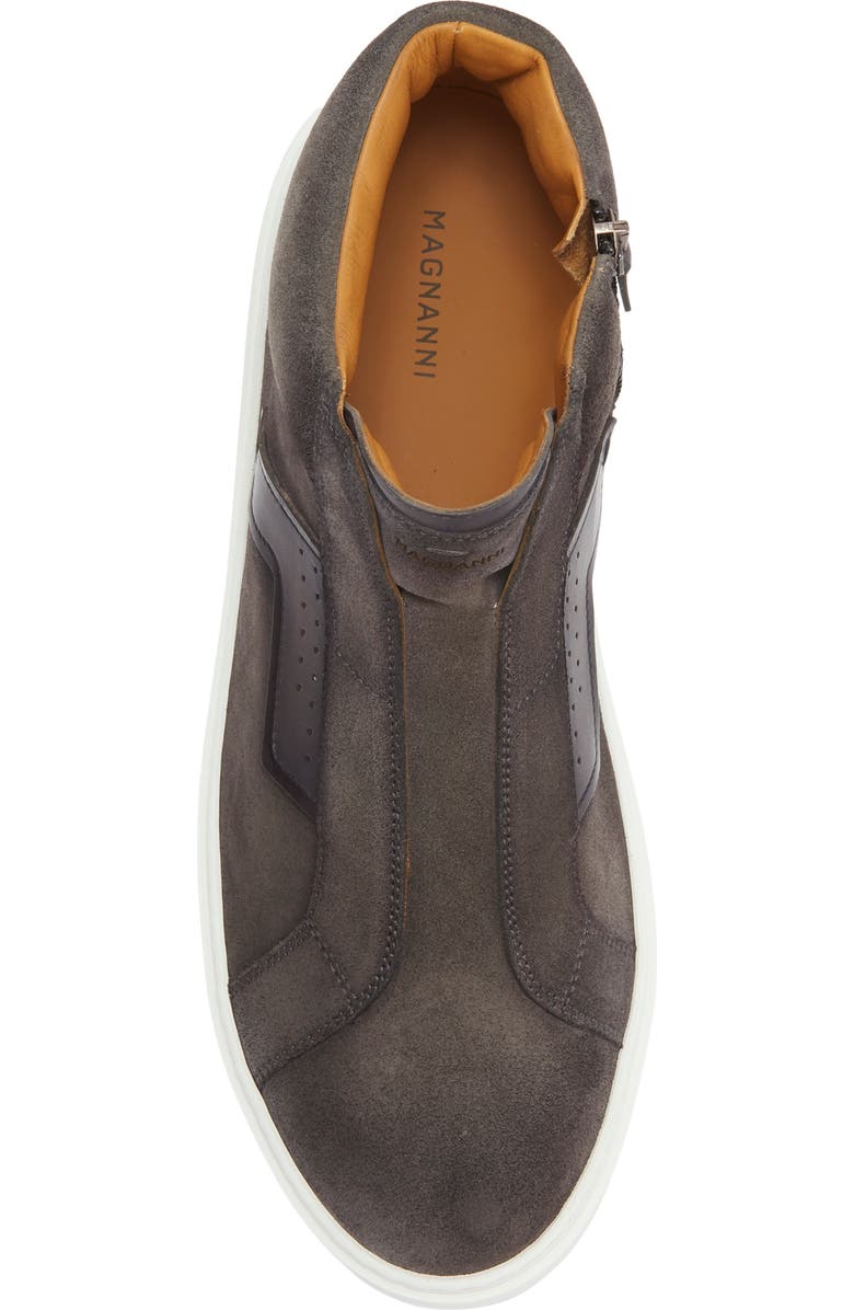 Magnanni Phoenix Mid Top Slip-On Sneaker, Alternate, color, Grey