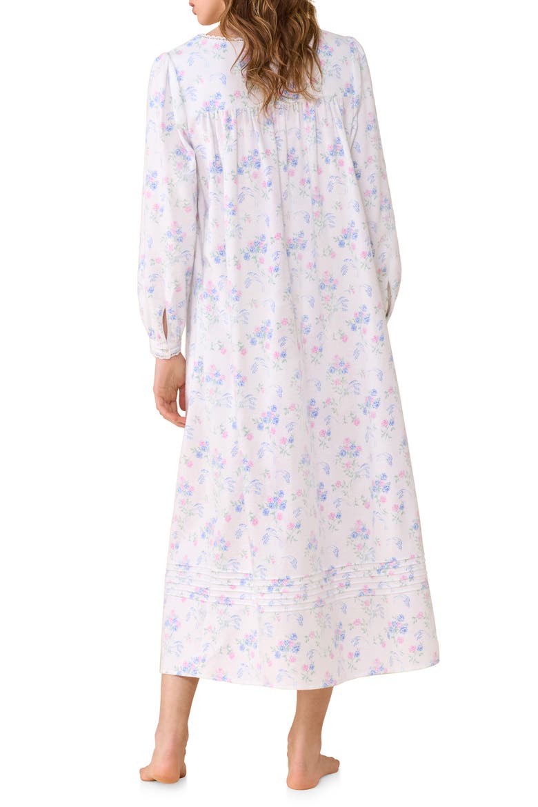 Pintuck Cotton Ballet Nightgown, Alternate, color, BLUE/PINK