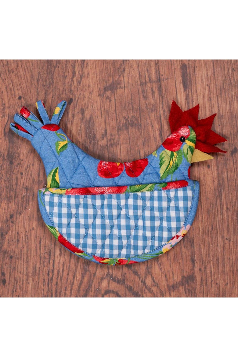 Strawberry Magic Happy Hen Mini Mitt, Alternate, color, Blue