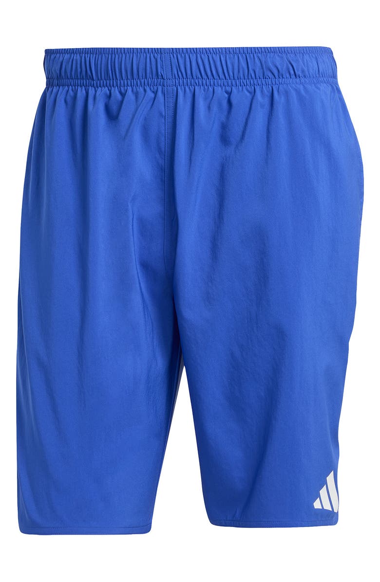 adidas Essentials Swim Trunks, Alternate, color, Semi Lucid Blue/ White