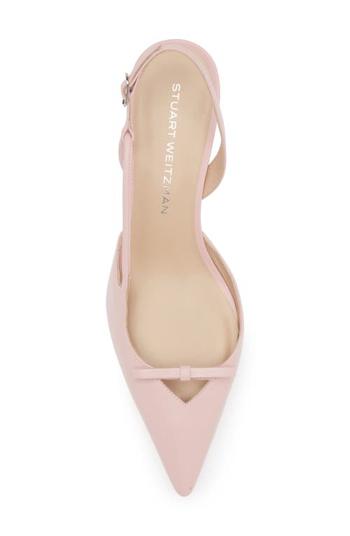 Stuart Weitzman Tully Pointed Toe Slingback Pump In Ballet