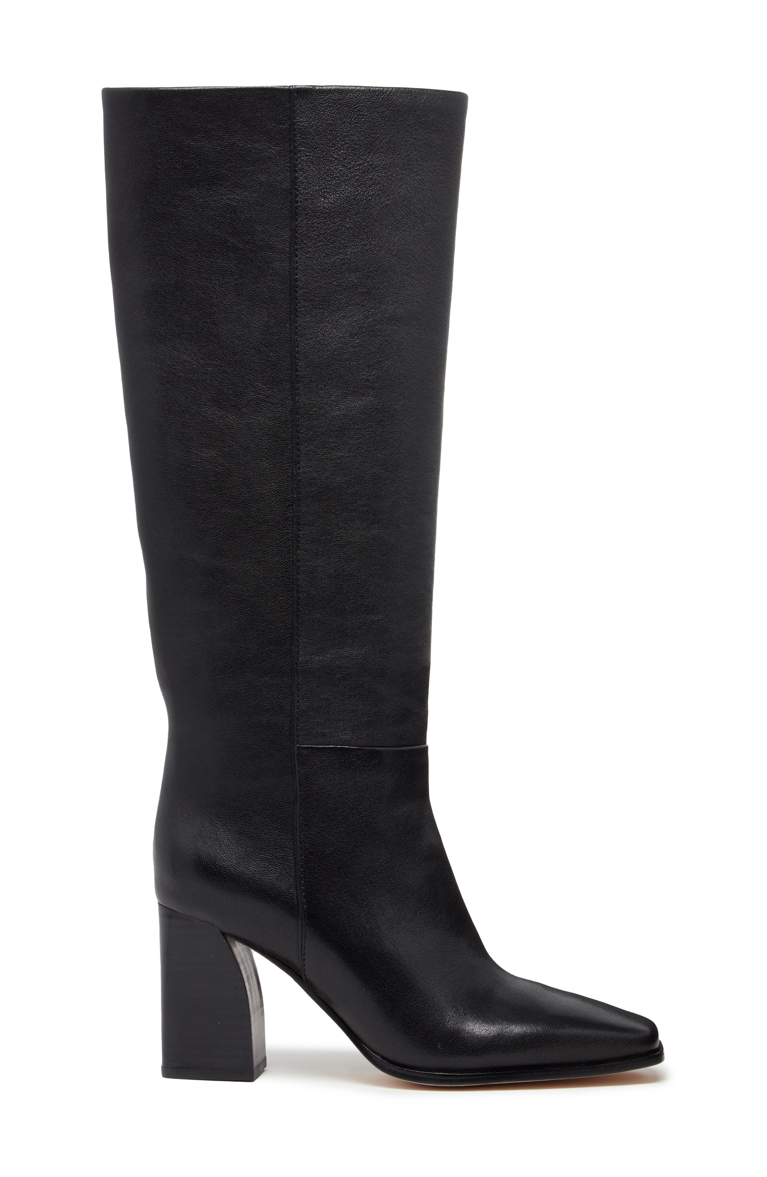 Faye Tall Boot, Alternate, color, BLACK