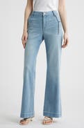 KOBI HALPERIN Keren High Waist Wide Leg Cotton Pants
