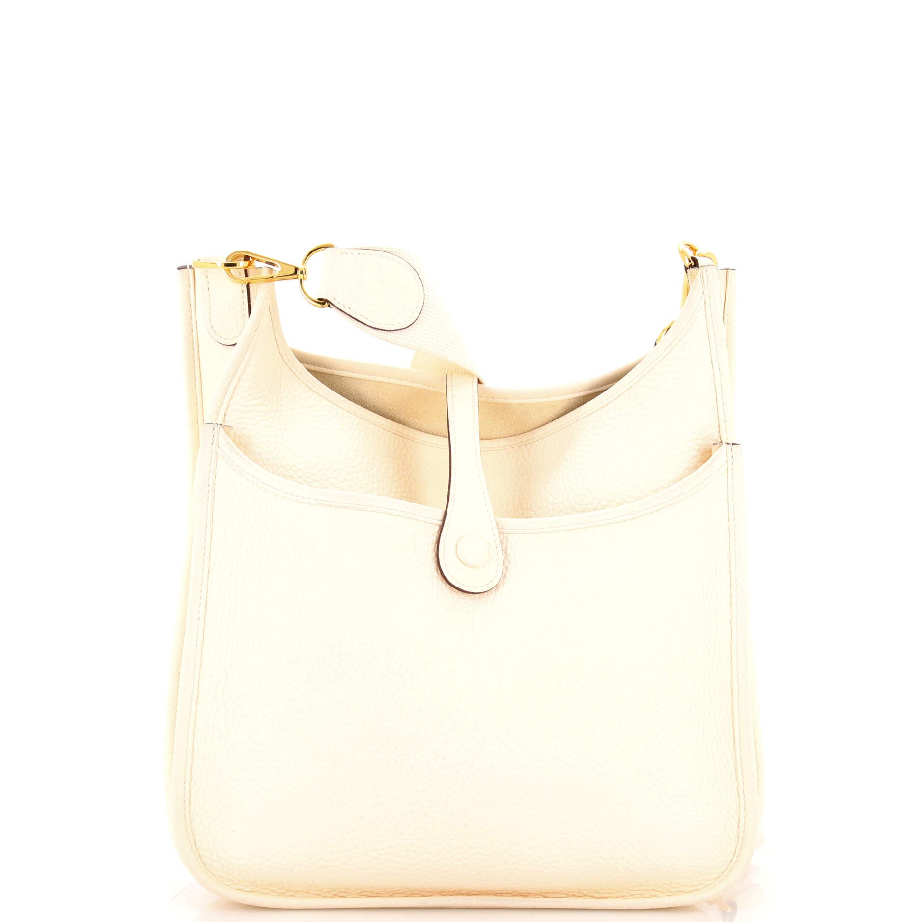 Pre-Owned Hermes Evelyne Bag Gen III Clemence PM, Alternate, color, Nata