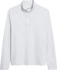 johnnie-O Viktor Waffle Camo Print Quarter Zip Pullover