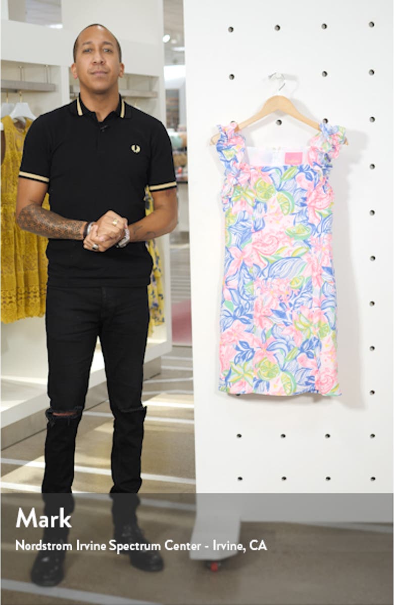 Steffi Ruffle Sheath Dress, sales video thumbnail