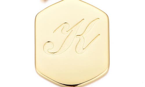 Adornia Monogram Initial Charm Chain Bracelet In Gold