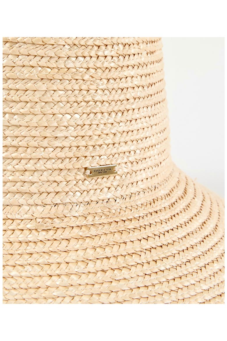 Annabelle UPF 50+ Wide Brim Straw Sun Hat, Alternate, color, IVORY
