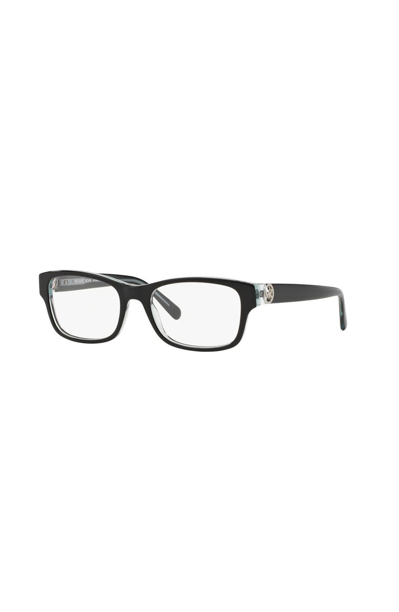 Michael Kors 53mm Square optical glasses, Main, color, Black