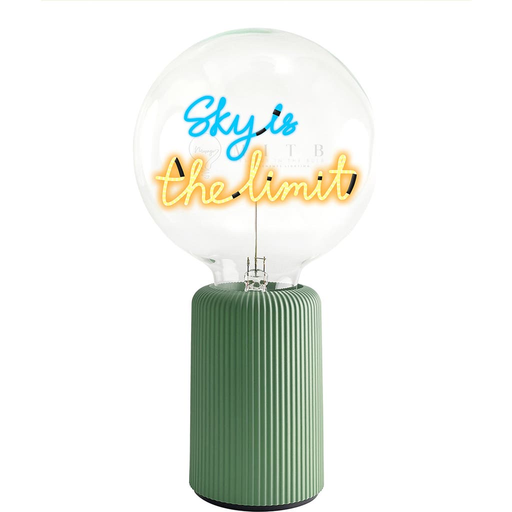 Mitb Sky Is The Limit Portable Table Lamp In Green