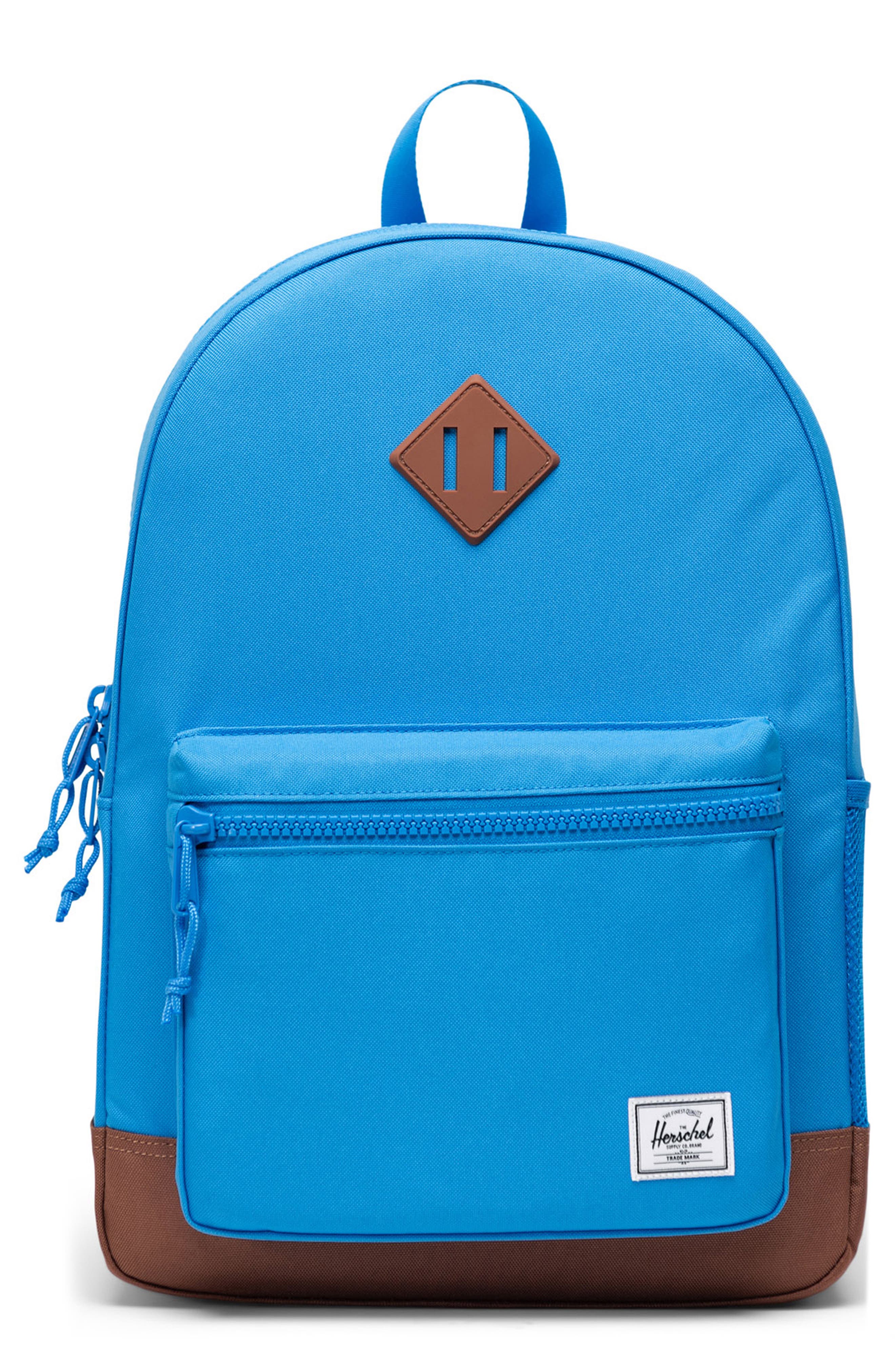 Kids' Heritage Youth Backpack, Main, color, FRENCH BLUE/SADDLE BROWN