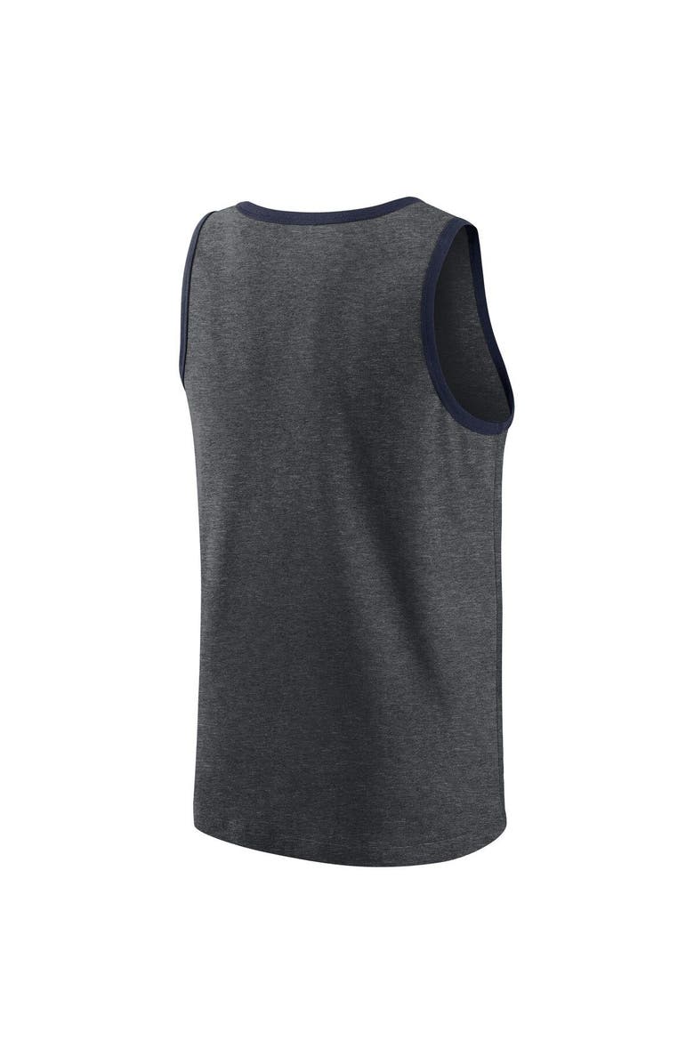 Nike Men's Nike Heathered Charcoal New England Patriots Tri-Blend Tank Top, Alternate, color,