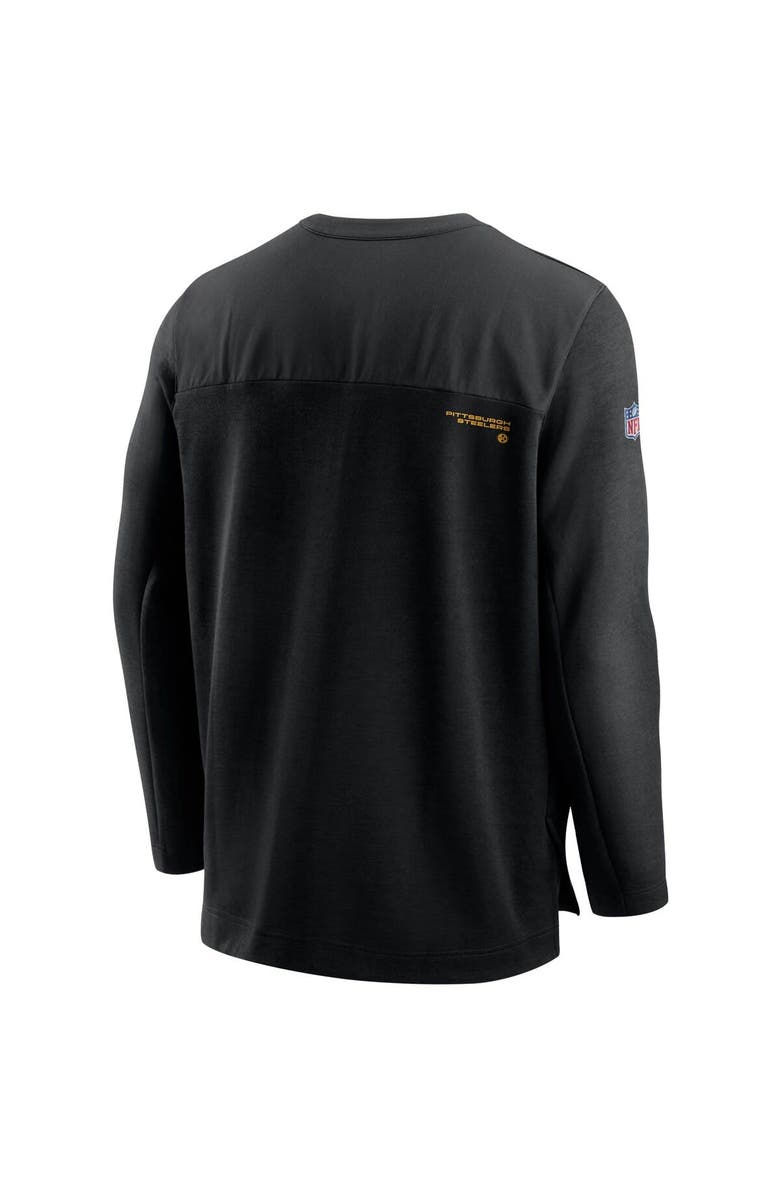 Nike Men's Nike Black Pittsburgh Steelers Sideline Half-Zip UV Performance Jacket, Alternate, color, 