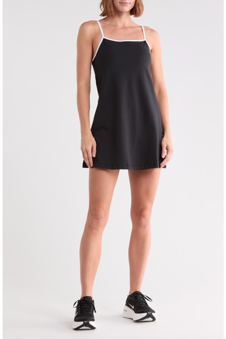 Nude Tech Baseline Belle Dress, Main, color, BLACK