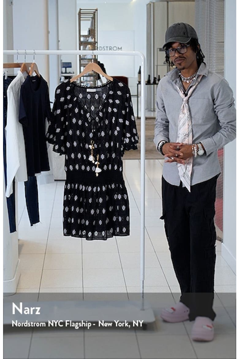 Tena Embroidered Cover-Up Minidress video
