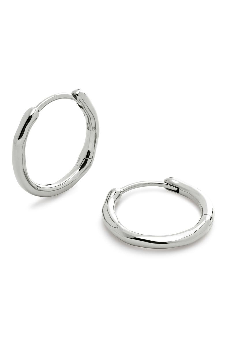 MV Siren™ Muse Small Hoops, Main, color, STERLING SILVER