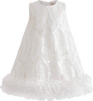 Tulleen Quora Ruffle Sequin Dress