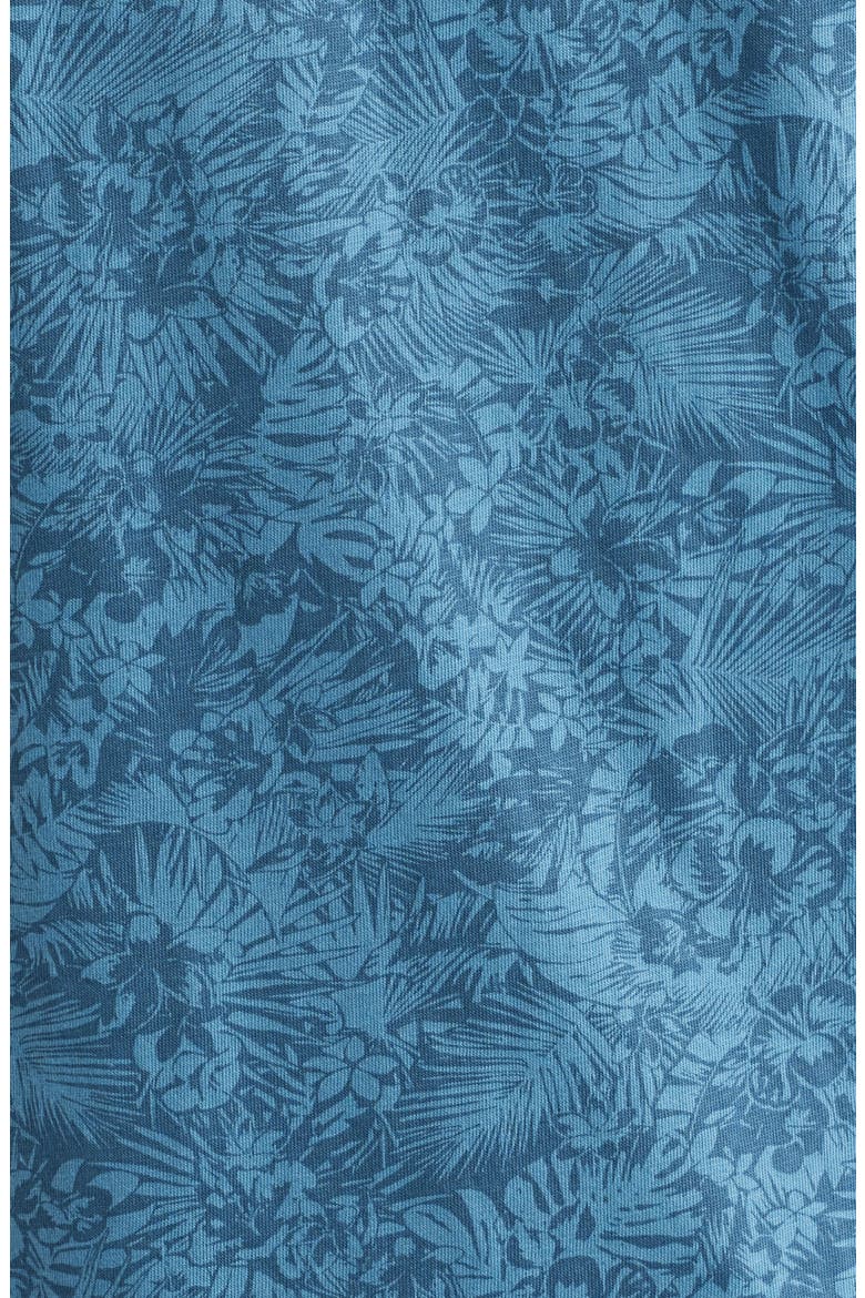 Retreat Floral Polo, Alternate, color, BLUE TROPIC FAN