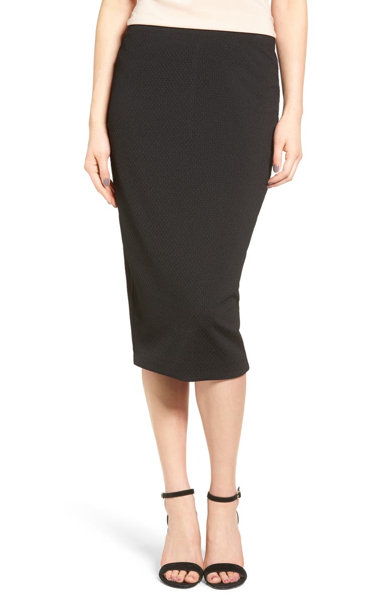Chelsea28 Stretch Knit Midi Skirt, Main, color, 
