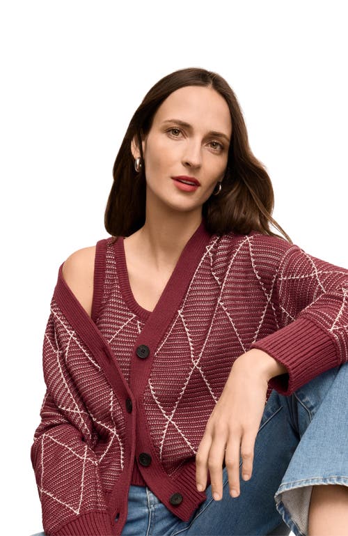 M.m.lafleur Dakota Easy Luxury Cardigan In Red