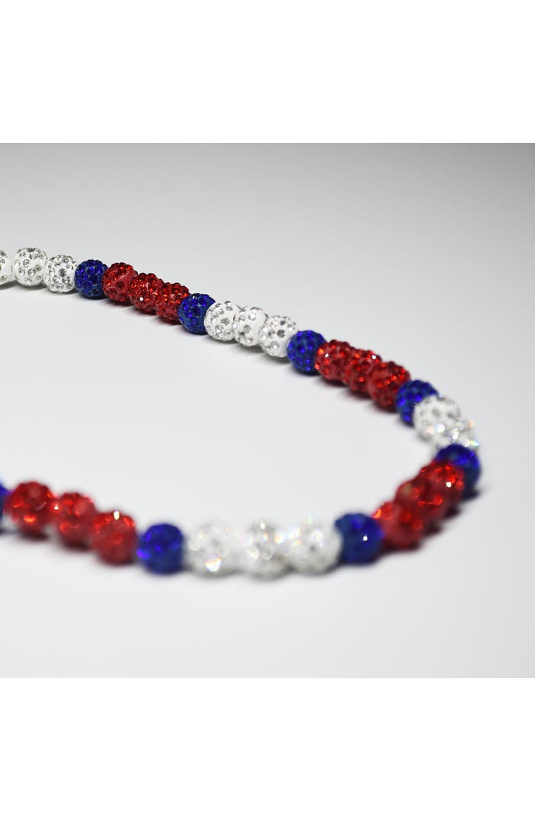 The Drip Bros Patriotic Drip Team Spirit Baseball and Sports Necklace, Alternate, color, Patriotic Adult