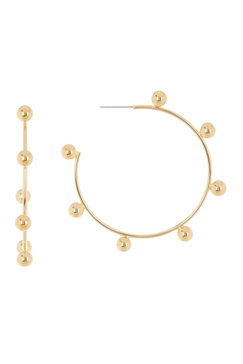 Gaga Hoop Earrings, Main, color, GOLD