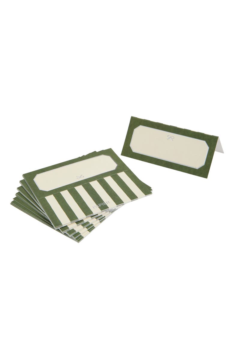 Papier 20-Pack Take a Bow Place Cards, Main, color, Green