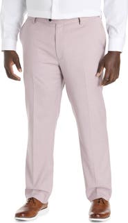 Oak Hill by DXL Big & Tall  Textured Waist-Relaxer Dress Pants