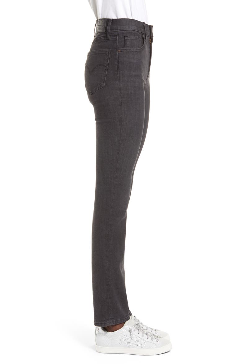 Levi's® 724™ High Waist Straight Leg Jeans, Alternate, color, BLACK CLOUD