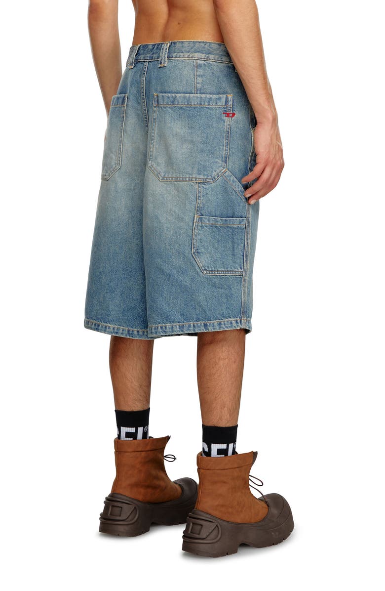 DIESEL<sup>®</sup> D-Livery Relaxed Fit Denim Shorts, Alternate, color, 