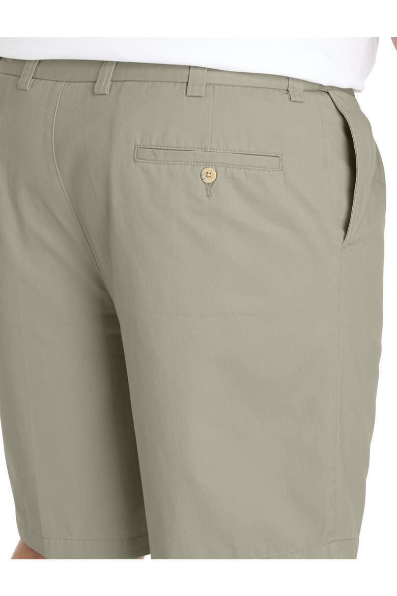 Big & Tall Waist-relaxer Pleated Shorts, Alternate, color, OLIVE