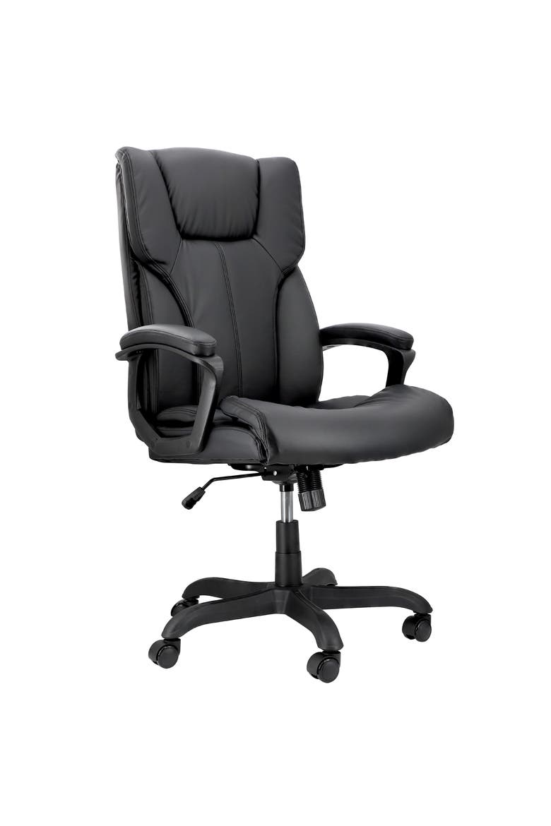 High Back Adjustable Office Chair, Main, color, Black
