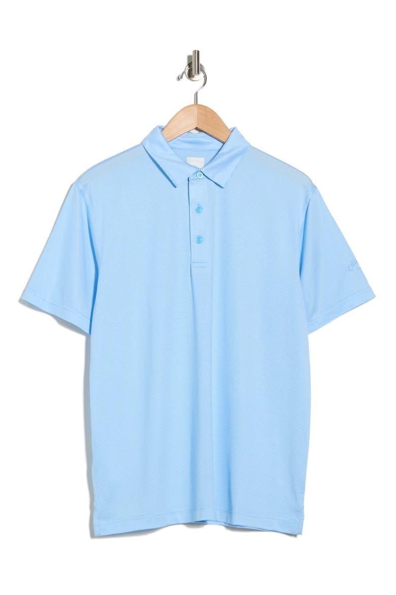 Fine Line Stripe Polo, Alternate, color, COMET SEA STAR