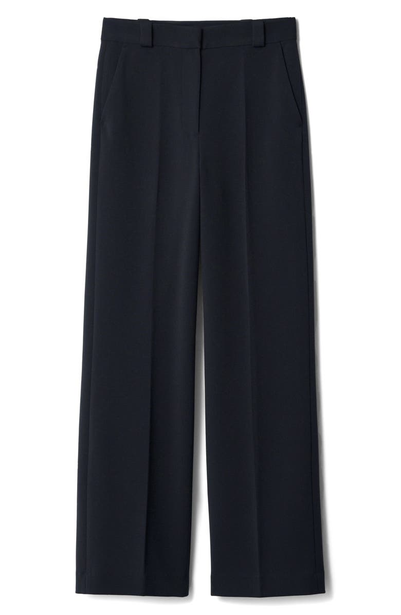 & Other Stories Press Crease Wide Leg Pants, Main, color, Blue Dark