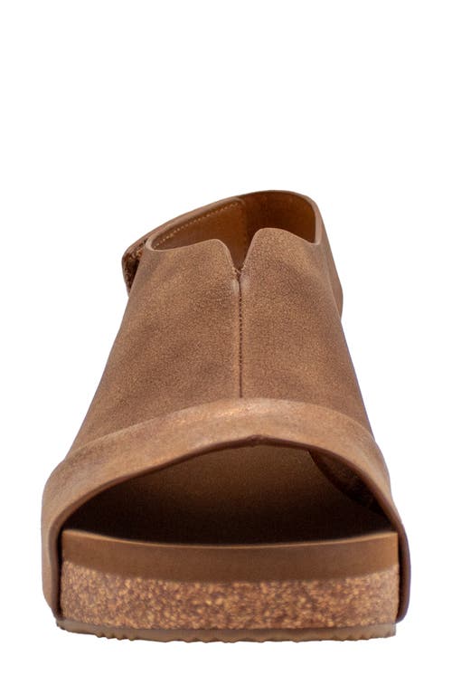 Volatile Aurelia Slingback Platform Sandal In Brown