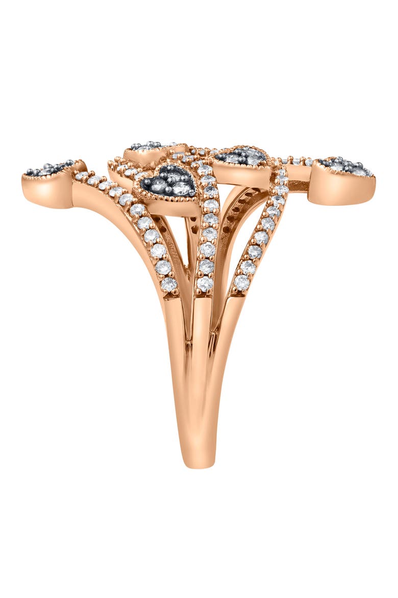 Miravyn 0.60 Ct 14K Gold Diamond Heart Ring, Alternate, color, 14K Rose Gold