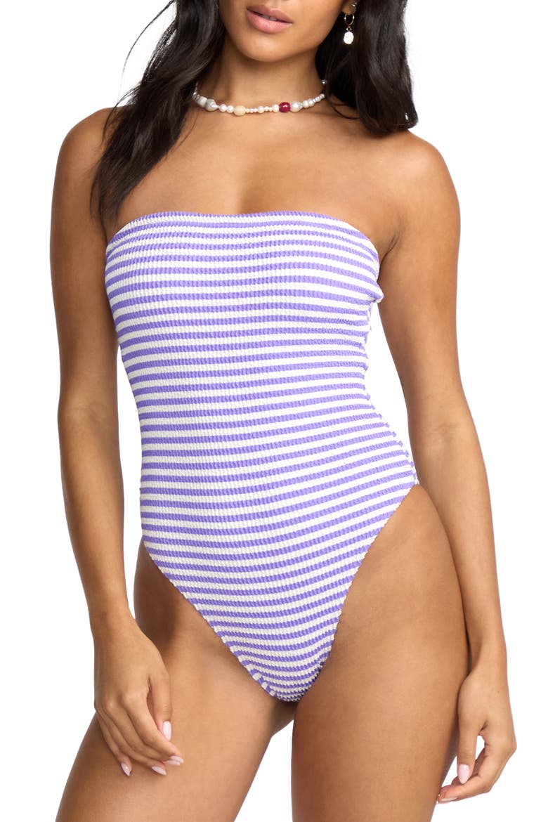 x Josie Summer Hi Tully Convertible One-Piece Swimsuit, Main, color, PURPLE PUNCH
