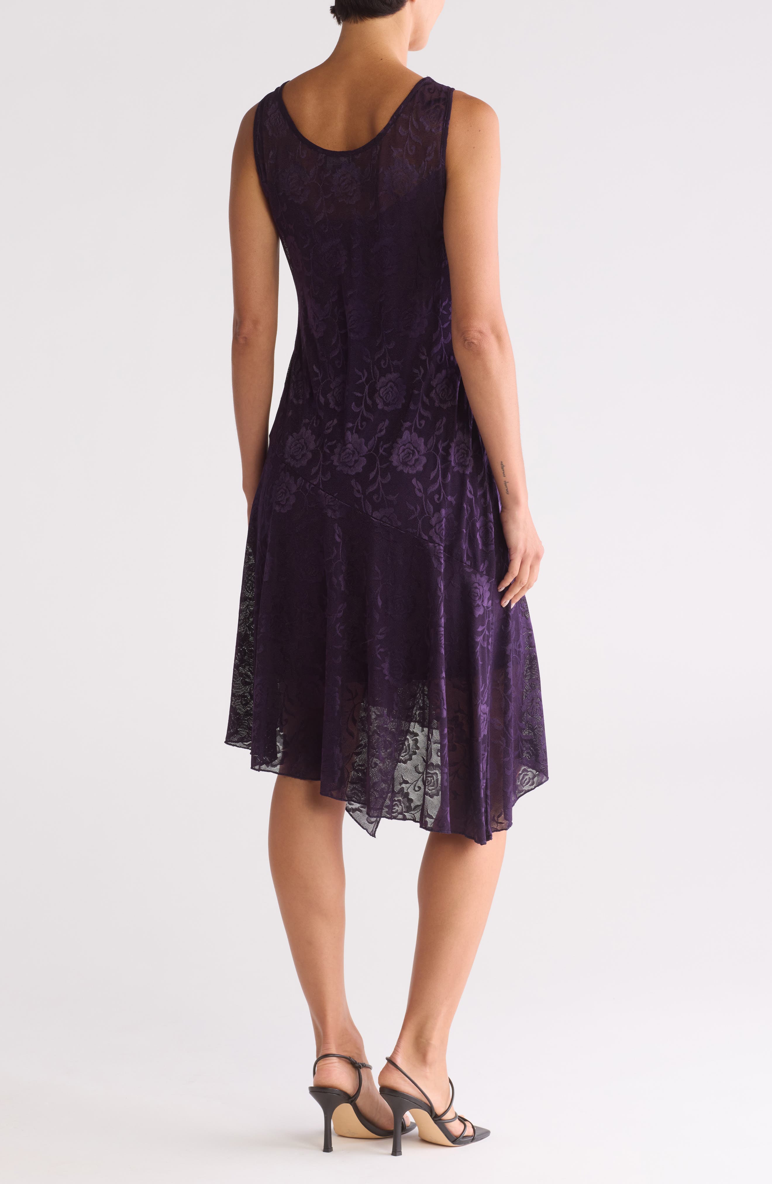 Floral Sleeveless A-line Midi Dress - image 2