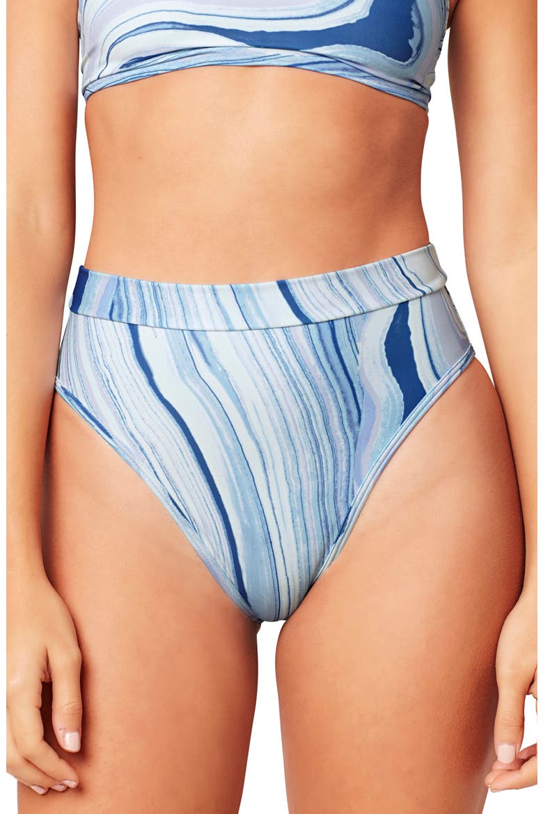 L Space French Cut Swim Briefs, Main, color, MARBLE