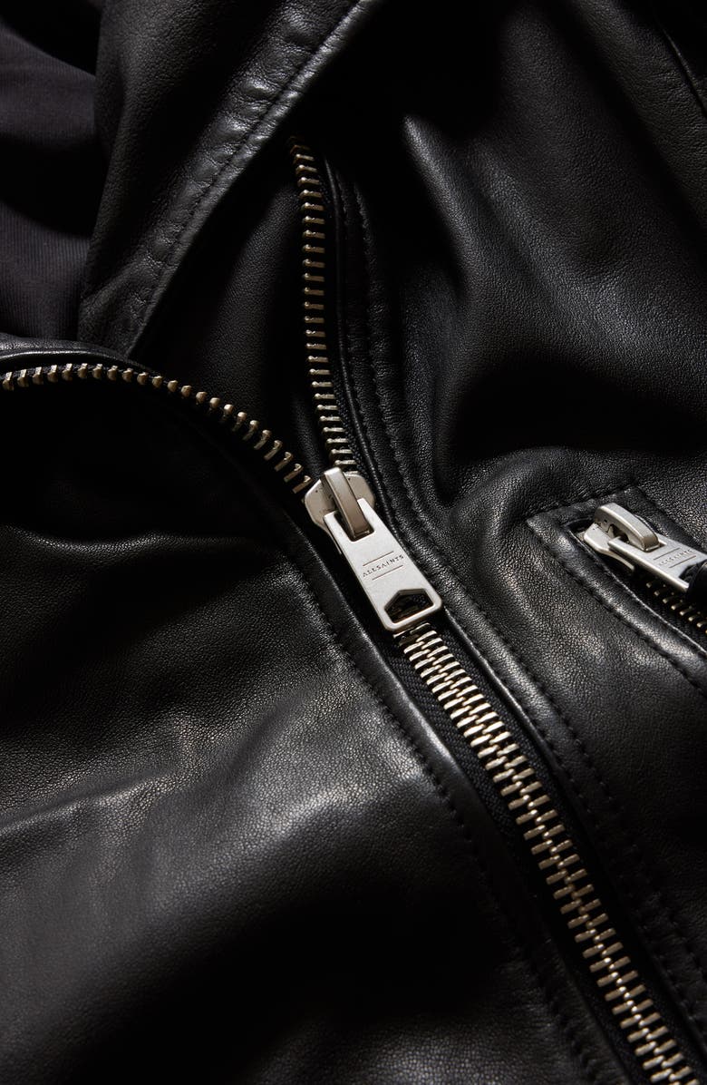 AllSaints Ellis Leather Biker Jacket, Alternate, color, 