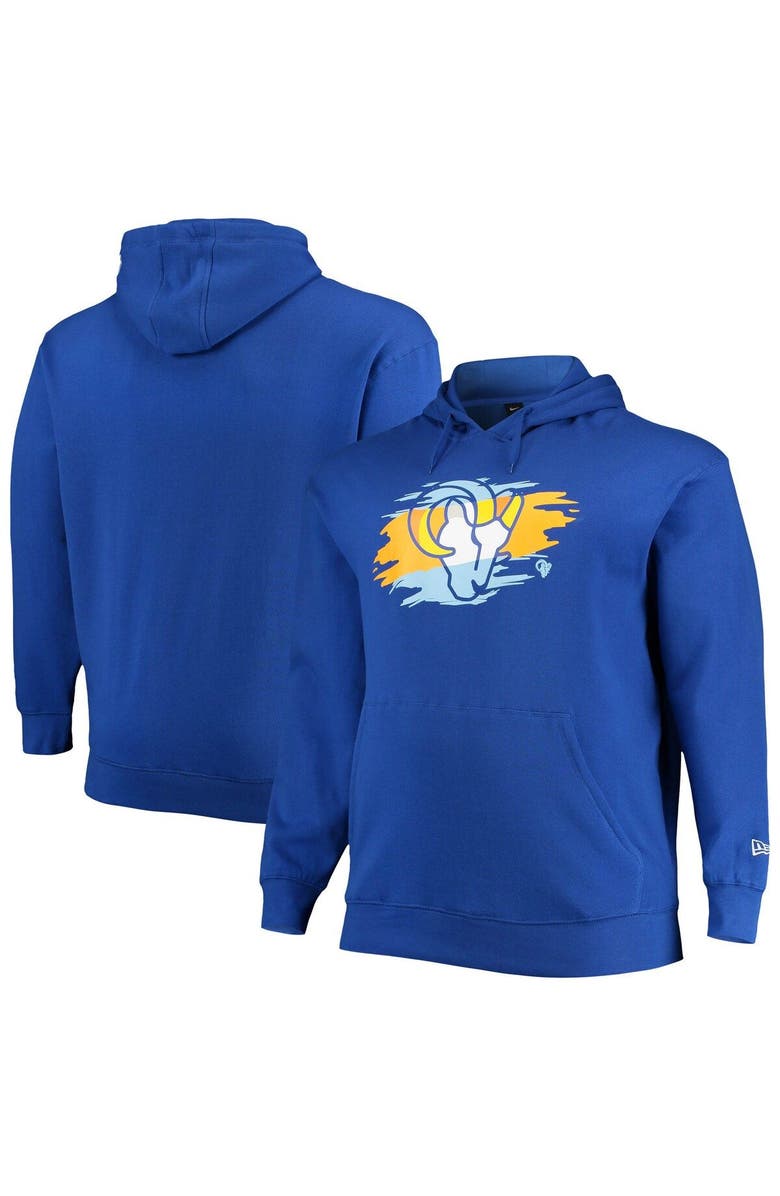New Era Men's New Era Royal Los Angeles Rams Big & Tall Primary Logo Pullover Hoodie, Main, color, Royal