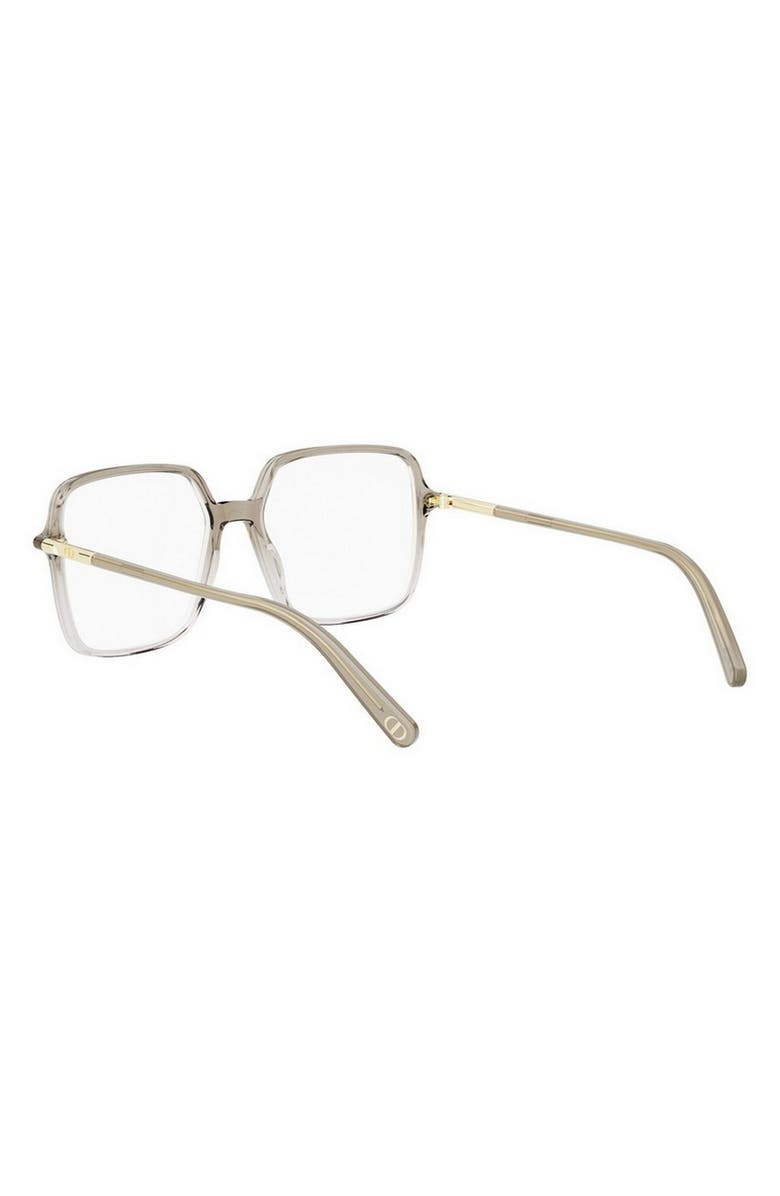 DIOR Mini CD O S2I 54mm Geometric Optical Glasses, Alternate, color, Light Green/ Other