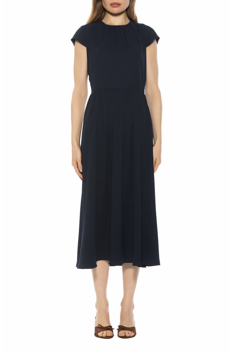 Cassiane Fit & Flare Dress, Main, color, LAPIS