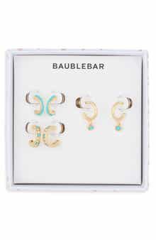 Got the Blues Set of 3 Huggie Hoop Earrings