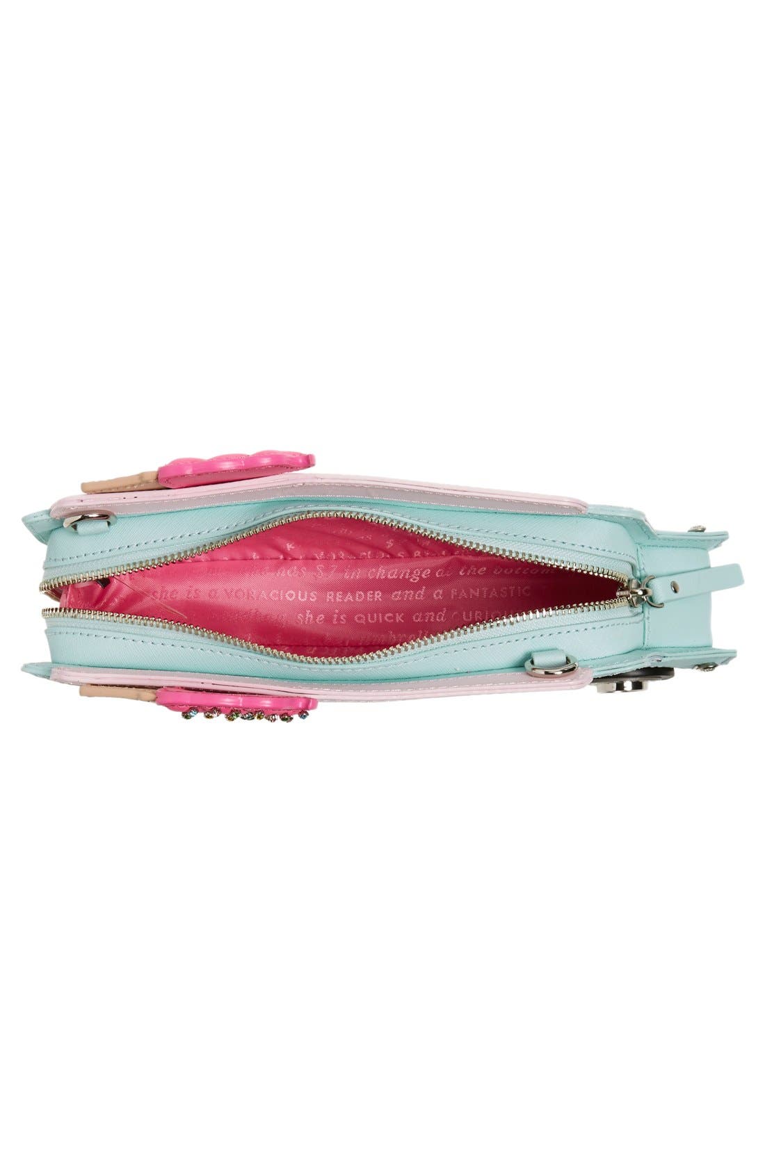 'ice cream truck' leather shoulder bag, Alternate, color, MULTI