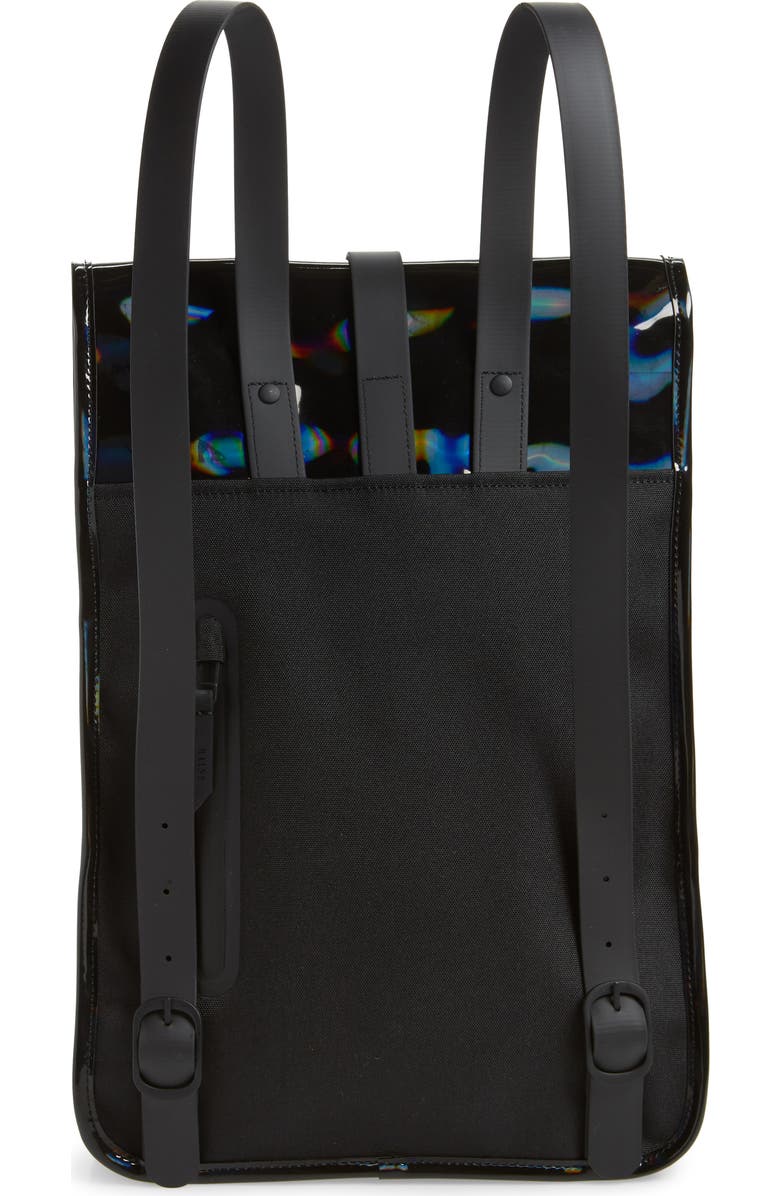 Rains Mini Waterproof Holographic Backpack, Alternate, color,