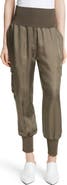 Cinq à Sept Giles Cupro Crop Cargo Joggers